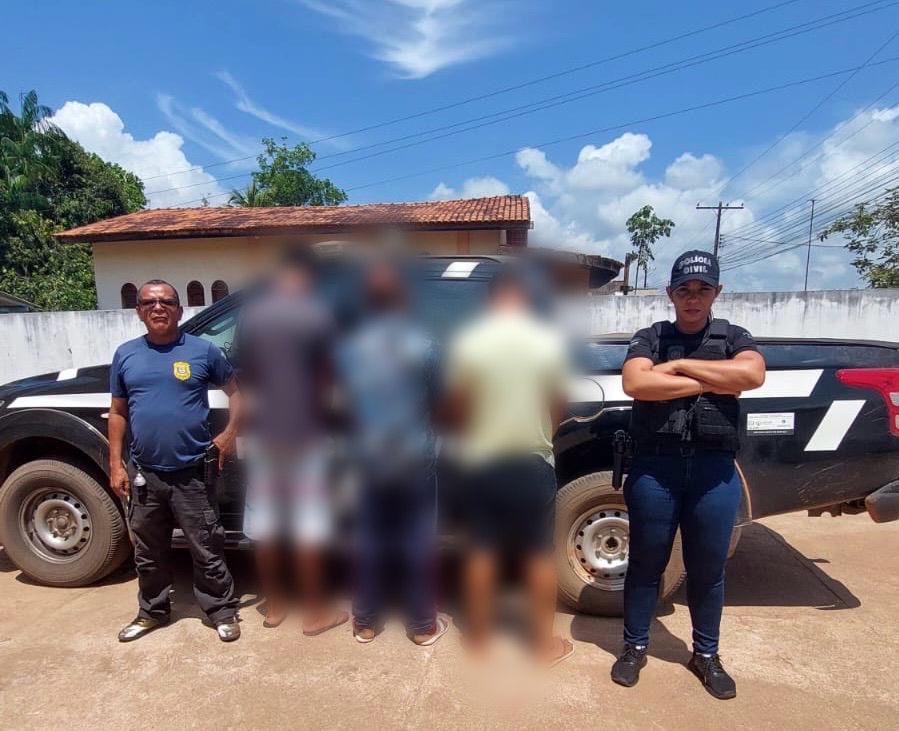 EM CALÇOENE, POLÍCIA CIVIL PRENDE EM TRÊS HOMENS EM FLAGRANTE POR TRÁFICO DE DROGAS